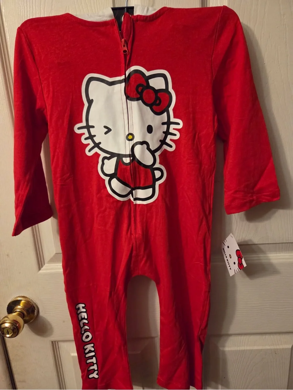 Hello Kitty Red Zip-Front Kids One-Piece